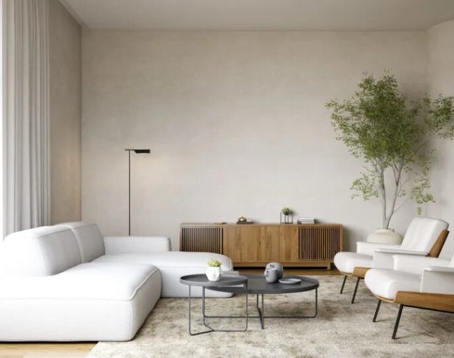 luxury modern interior sitting area